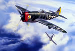 "Wolfpack Leader Downs Five" - Jerry Crandall - P-47 Thunderbolt 56th Art